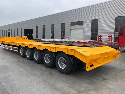 2-5 Assen Gooseneck Low Bed Semi Trailer met Ramp Jost 2.0 of 3.5 Inch King Pin