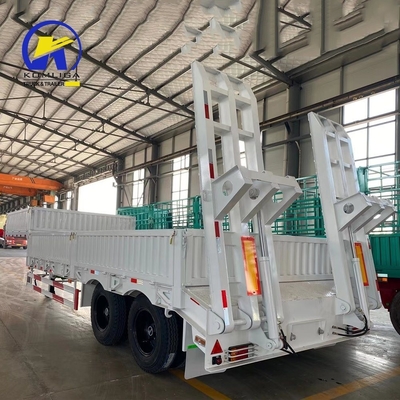 LED-licht 3 as Gooseneck Lowbed Semi-trailer met rampe aangepast Aanvraag aanpassing