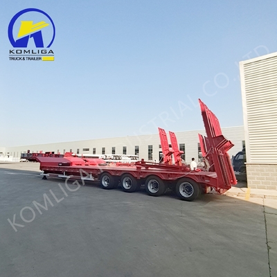 80T laadvermogen Multi-axel Lowbed Low Boy Truck Semi-trailer voor klantenvereisten
