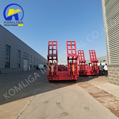 1100r20 3/4/5/6/7/8 Achsel laag bed Lowboy Afneembare gooseneck truck laag bed half-trailer