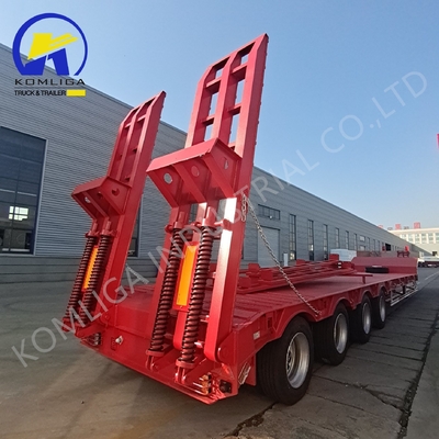 1100r20 3/4/5/6/7/8 Achsel laag bed Lowboy Afneembare gooseneck truck laag bed half-trailer