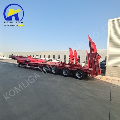 50 ton 60 ton 70 ton capaciteit laagbed laagbed half-trailers met gansnek naar Rusland