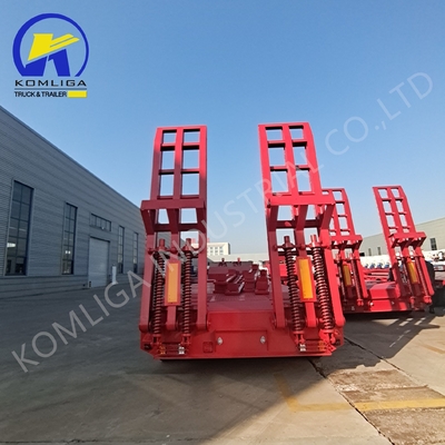 50 ton 60 ton 70 ton capaciteit laagbed laagbed half-trailers met gansnek naar Rusland