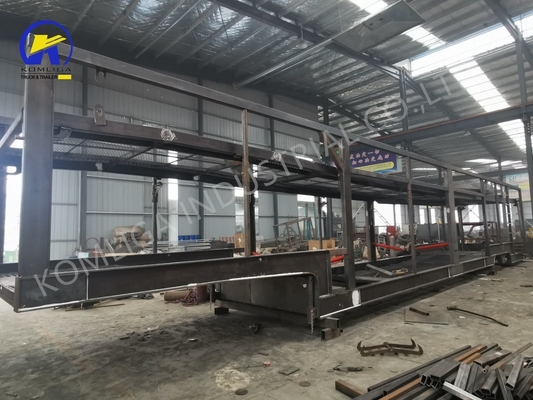 2/3 Assen Transporttractor Trekkende dubbele dek Hydraulische Lifting SUV Car Carrier Truck Trailers
