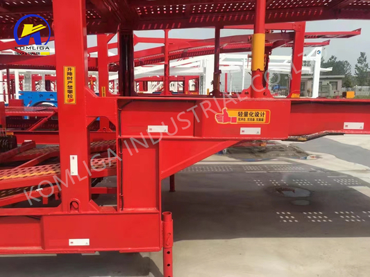 Klasse 3 zware wagenvoertuig vervoerder met as Halve wagen aanhangwagen met hydraulische lift