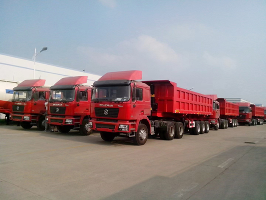 3 Asse Side End Dumper Farm Dump Trailer Tipper met ABS anti-blokkerend remsysteem