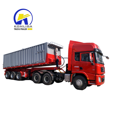 Gebruiksruimte Hydraulische dumpbox aanhangwagen met 90 W mm*13 Dikte mm*10laag Springblad