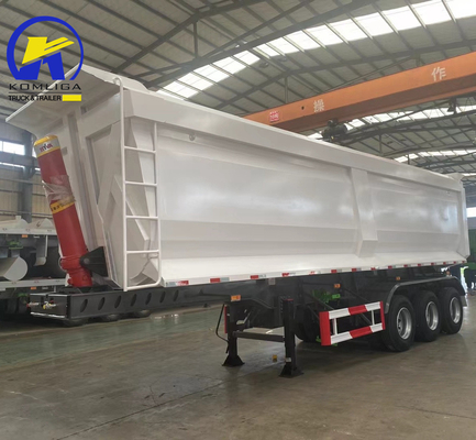 60 Nutteload 3 Assen 35 Cbm 40m3 45m3 Hydraulische ophangwagen Achterkant Mining Dumper Dump Tipper Trailer