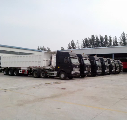 60/70/80 ton Aluminium Tipper Trailer Tandem met Rim 9.00-22.5/8.00-20/8.5-20China