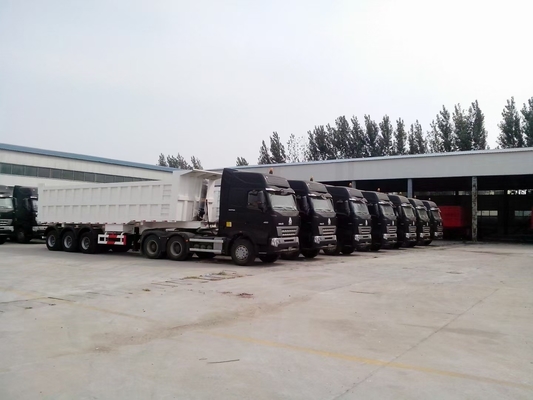 60/70/80 ton Aluminium Tipper Trailer Tandem met Rim 9.00-22.5/8.00-20/8.5-20China