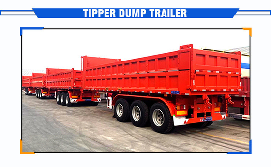 30-80 ton aanhangwagens met een CE-certificering en met ophangsystemen van het kruisarmtype