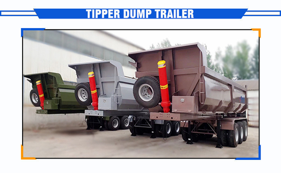 30-80 ton aanhangwagens met een CE-certificering en met ophangsystemen van het kruisarmtype