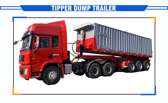 30-80 ton aanhangwagens met een CE-certificering en met ophangsystemen van het kruisarmtype