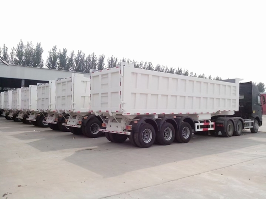 U-vorm zware aanhangwagen met 3-6 assen en Hyva hydraulisch systeem