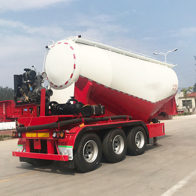 Transport van bulkpoeder met een aanhangwagen van een vrachtwagen van Sinotruk Cement Bulk en een motor van Weichai 4102