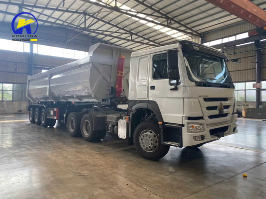 3 assen zware dumptrailer voor de after-sales service Technische onderdelen ondersteuning