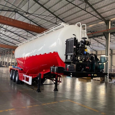 Transport van bulkpoeder met een aanhangwagen van een vrachtwagen van Sinotruk Cement Bulk en een motor van Weichai 4102