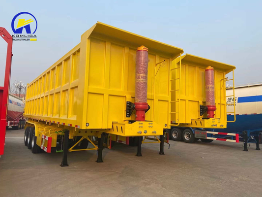 3 as 4 as Hydraulische Dump Trailer met King Pin Jost 2,0 0r 3,5 inch en warm