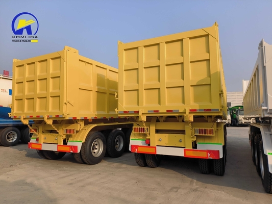 3 as 4 as Hydraulische Dump Trailer met King Pin Jost 2,0 0r 3,5 inch en warm
