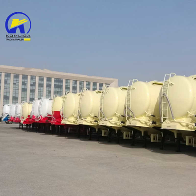 2 stuks ABS Optioneel 3 assen Bulk Cement Tanker Semi-trailer met reserveband drager