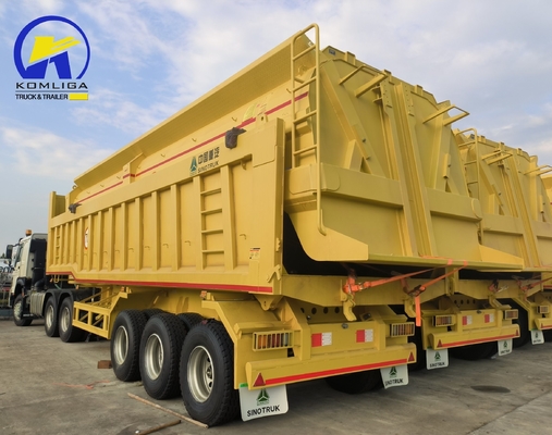 40 ton 3axels Achterste Dump Semi-trailer Tipper Semi-trailer met Jost C200t landingsgestel