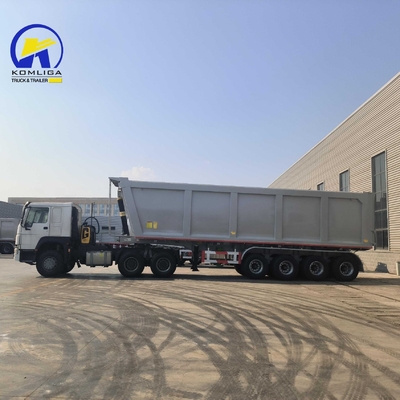 3/4-as-tilper achterste dump-half-aanhanger met zware klasse en GCC-certificering