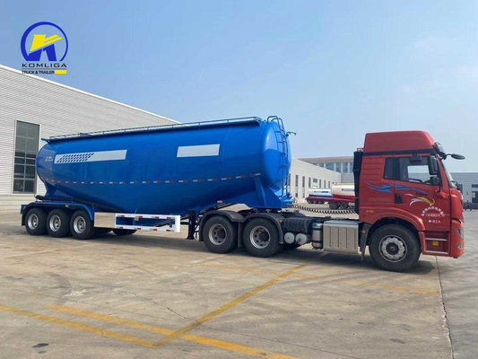 Flatbed 3 axles 28cbm 40ton bulk cement tank tank trailer met Wabco Re6 relais klep