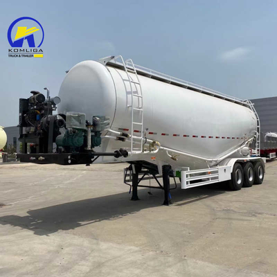 Flatbed 3 axles 28cbm 40ton bulk cement tank tank trailer met Wabco Re6 relais klep