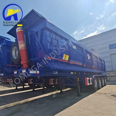 Fuwa/BPW Achsen Platbed Semi-trailer voor zwaar werk 40cbm 45cbm Tipper Dump Trailer