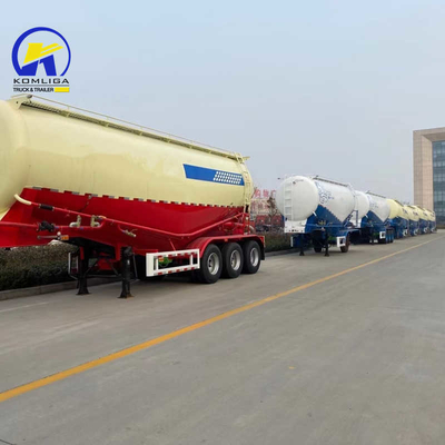 3 as 45cbm 45000 liter Bulk poeder cement tank Truck Halve aanhanger met grote capaciteit