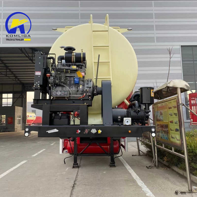 3 as 45cbm 45000 liter Bulk poeder cement tank Truck Halve aanhanger met grote capaciteit