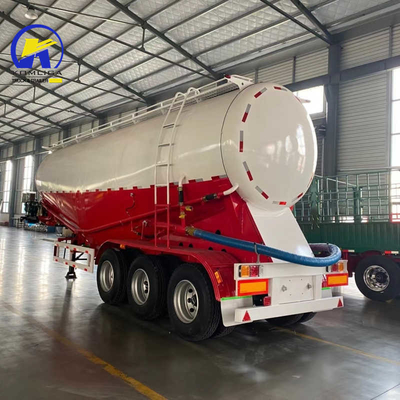 Standaard veiligheidsbewaker 2/3 assen 50 ton Gooseneck Bulk Cement Dry Powder Tank Trailer