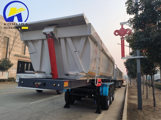 3axel dumptrailer tipper trailer dumper halftrailer voor bouwmaterialen