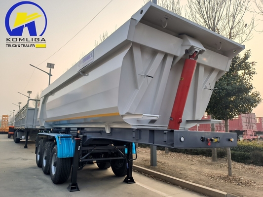 3axel dumptrailer tipper trailer dumper halftrailer voor bouwmaterialen