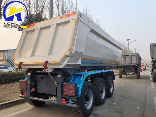 3axel dumptrailer tipper trailer dumper halftrailer voor bouwmaterialen