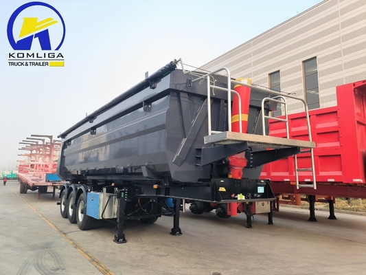 3axel dumptrailer tipper trailer dumper halftrailer voor bouwmaterialen