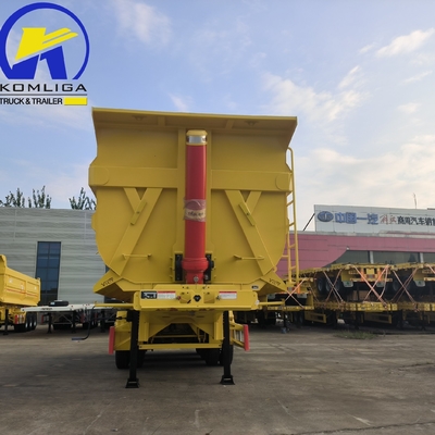 Sinotruk 3-assige U-vorm 70ton Dump Trailer Dumpper Semi Trailer Wabco remsysteem
